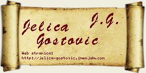 Jelica Gostović vizit kartica